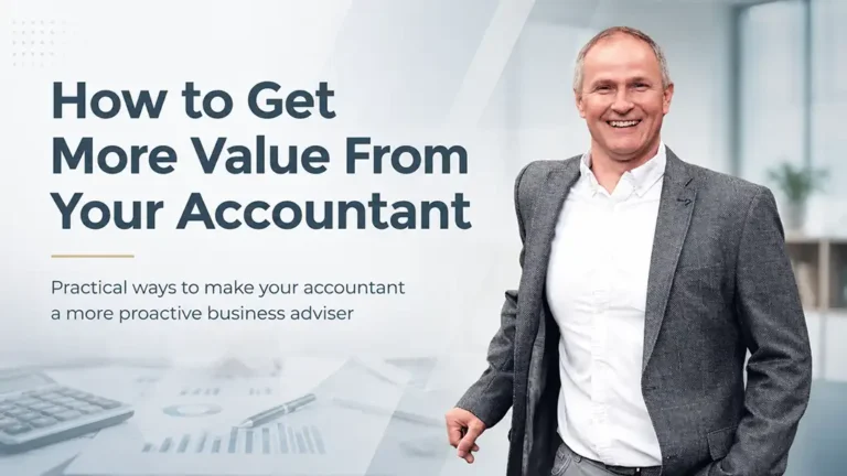 John Morgan explaining how small business owners can get more value from their accountant