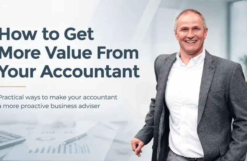 John Morgan explaining how small business owners can get more value from their accountant
